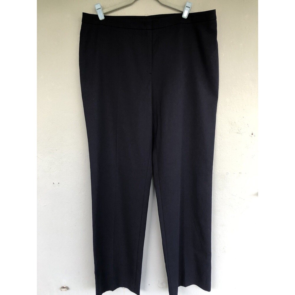 ESCADA Trousers Pants 44/14 Black Cotton Classic Tovata Business Designer